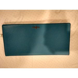 Cole Haan City Clutch wallet purse Blue Topaz Reflective Unit New With Tags NWT